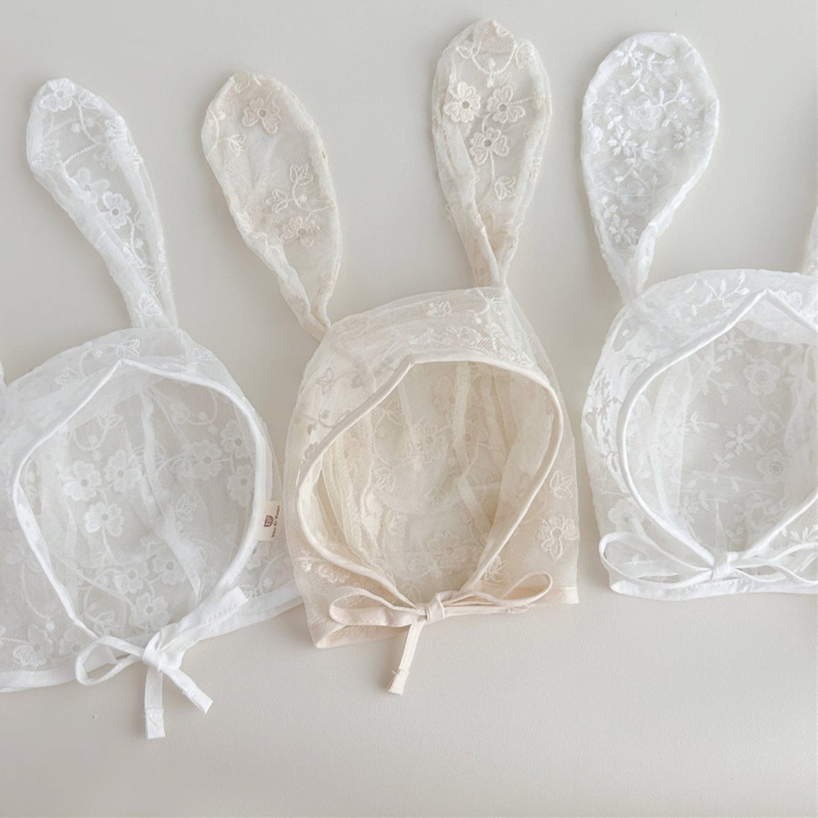 レースラビットボンネット(4color)