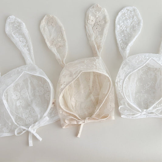 レースラビットボンネット(4color)