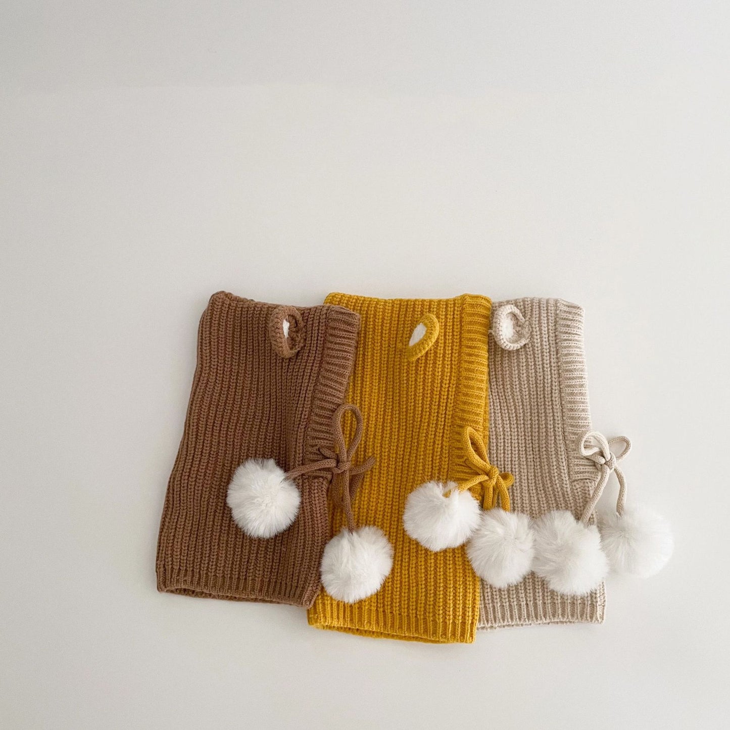 🅽🅴🆆 ぽんぽんクマさんフードニット(5color)