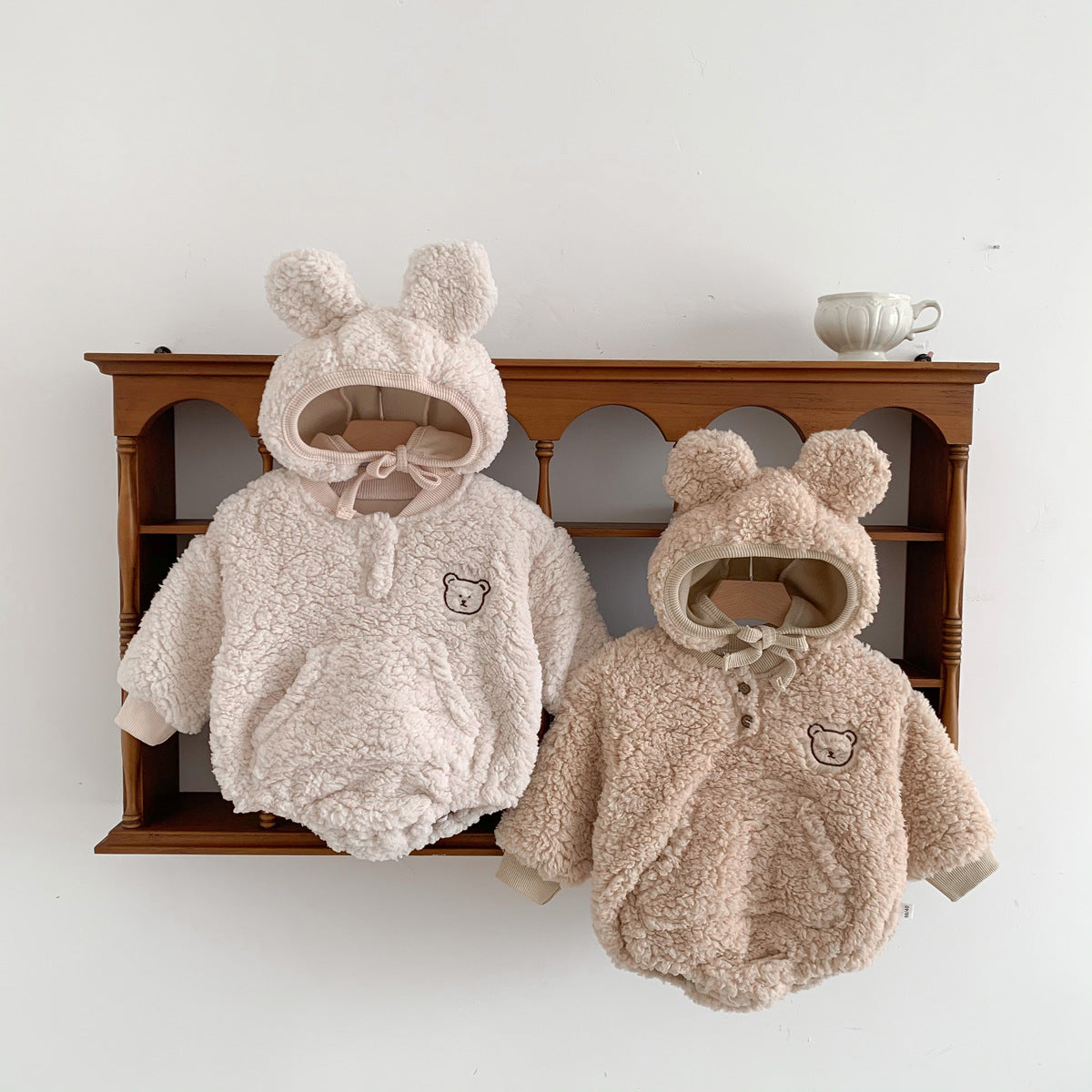 モコモコなりきりベビーベアセット(2color)