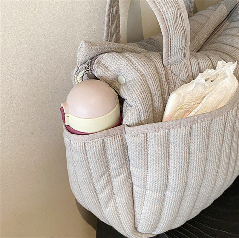 キルティング収納ショルダーバッグ