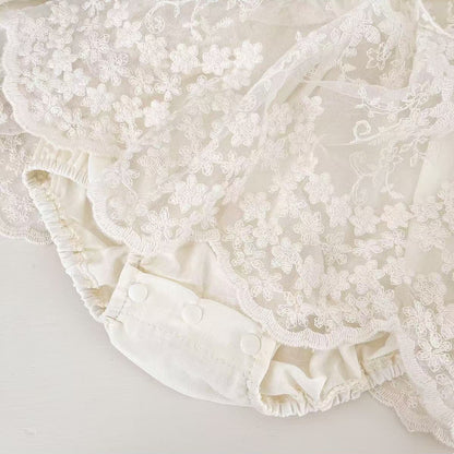 🅽🅴🆆 ヨーロピアンレースドレスロンパース