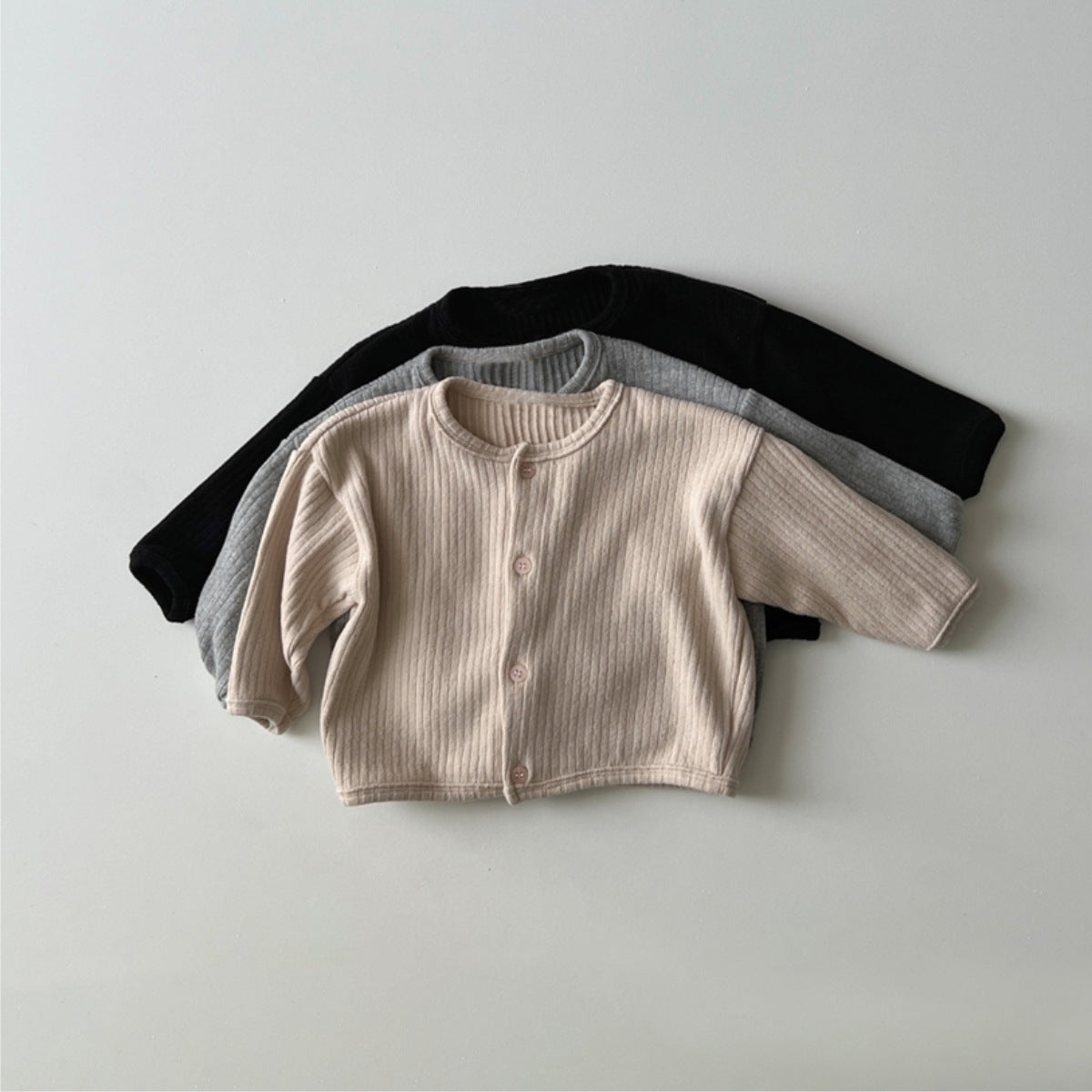 🅽🅴🆆 [2color / 73-100] シンプルリブカーディガン
