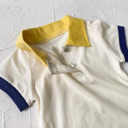 [3color / 66-90] ポップカラーポロシャツ