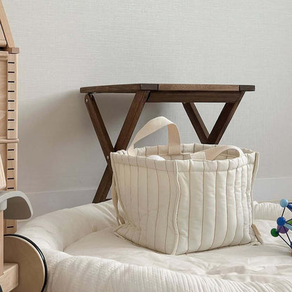 ナチュラルキルティングベビーバスケット(2size)