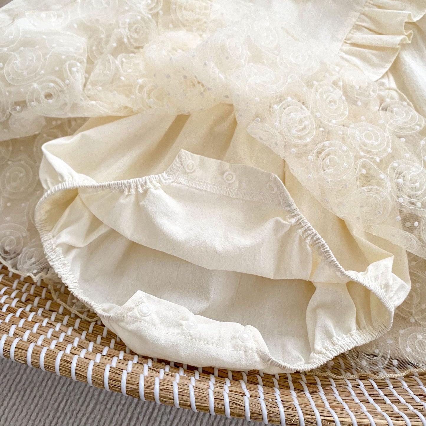 🅽🅴🆆 切替ローズチュールロンパース