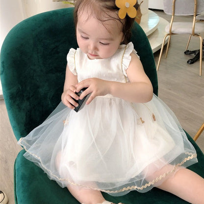 ［再販売］ノースリーブフリルレースドレス