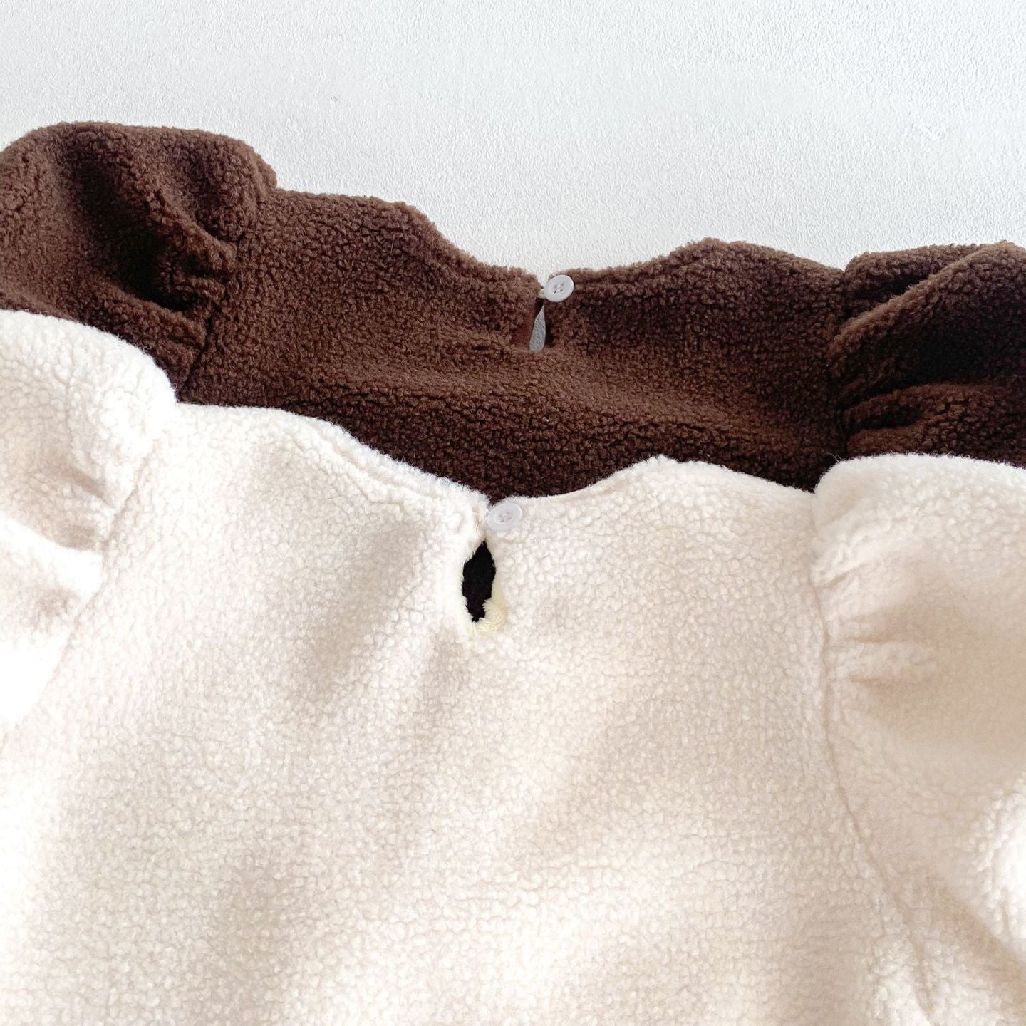 🅽🅴🆆 ビックリボンもこもこワンピース(2color)