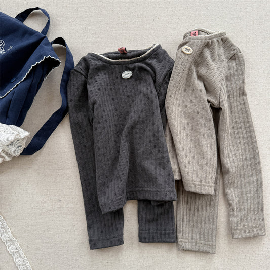 🅽🅴🆆 [2color / 80-130] リブベースフェミニンシャツ