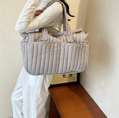 キルティング収納ショルダーバッグ