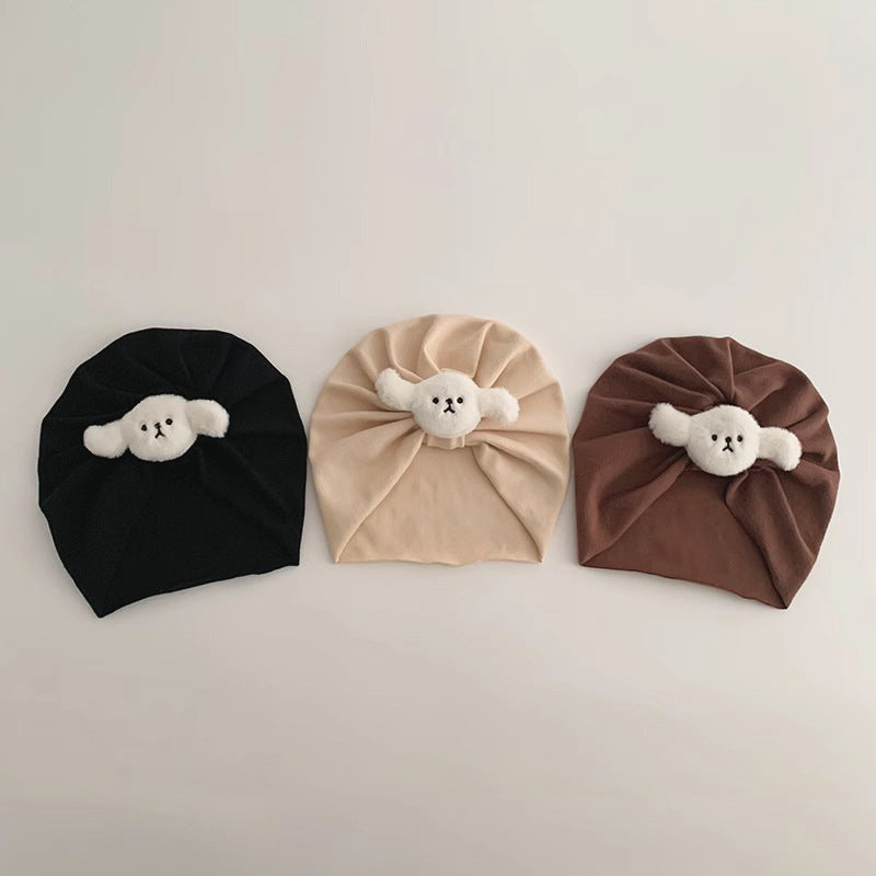 ぷっくりワンワンターバンキャップ(3color)