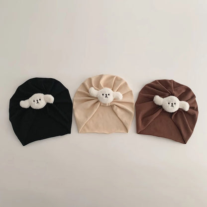 ぷっくりワンワンターバンキャップ(3color)