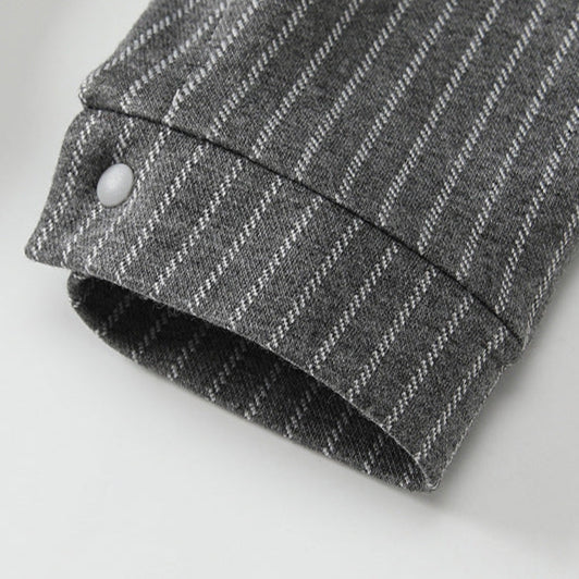 🅽🅴🆆 ストライプグレーフォーマルロンパース