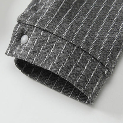 🅽🅴🆆 ストライプグレーフォーマルロンパース