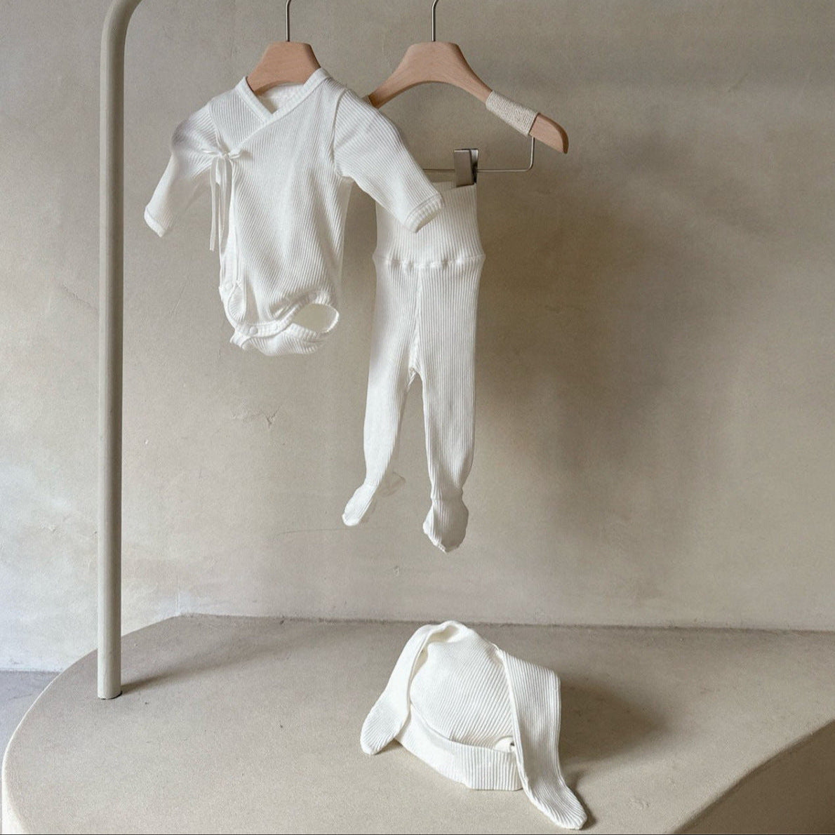 ベビーうさぎナチュラル3点セット(2color)