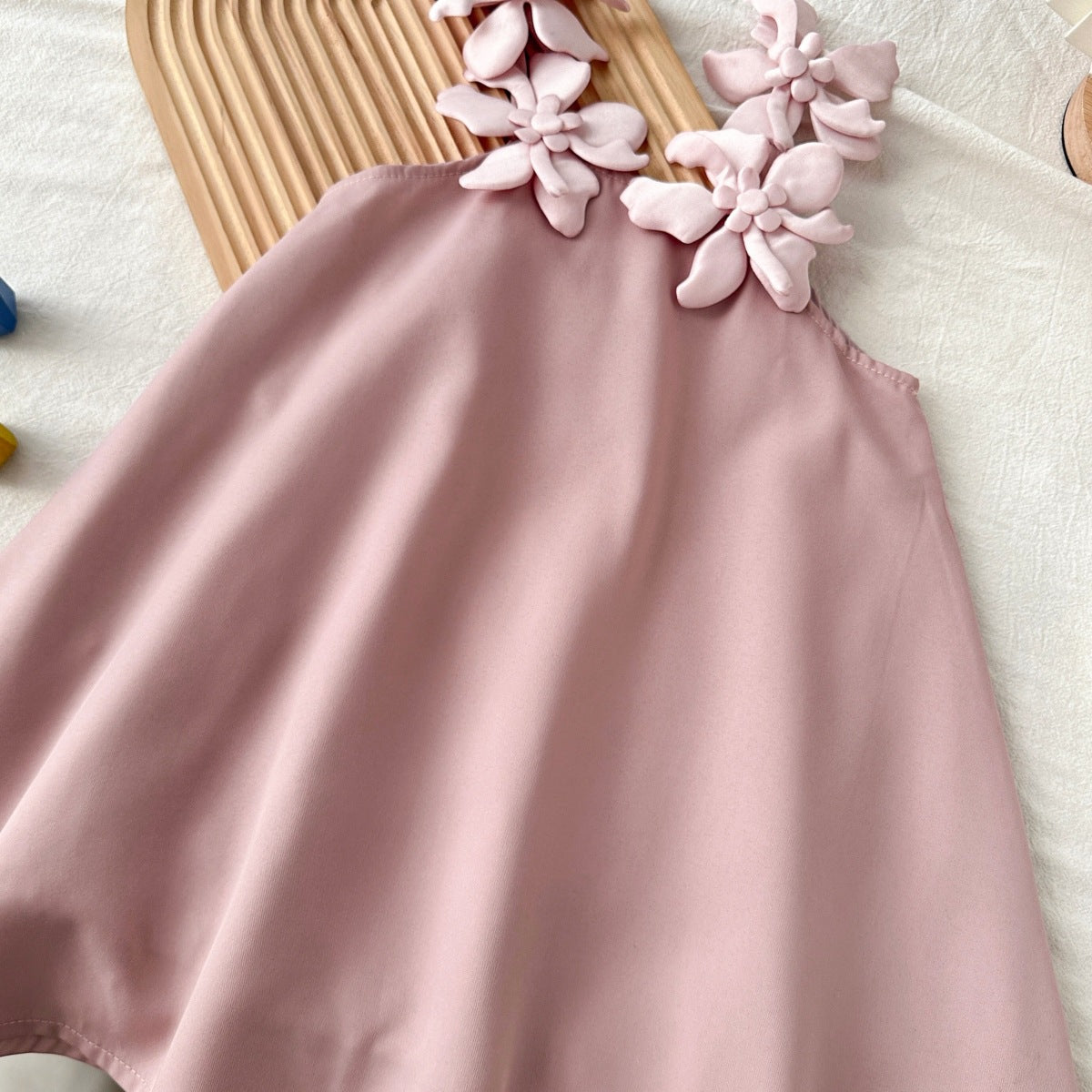 [2color / 90-140] フラワーショルダープリンスドレス