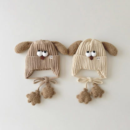 🅽🅴🆆 わんわんキョロニット帽子(3color)