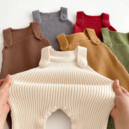 北欧ニットオーバーオール(6color)