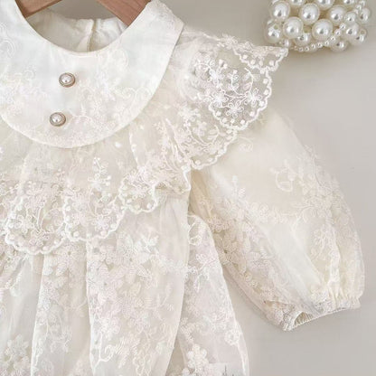 🅽🅴🆆 ヨーロピアンレースドレスロンパース