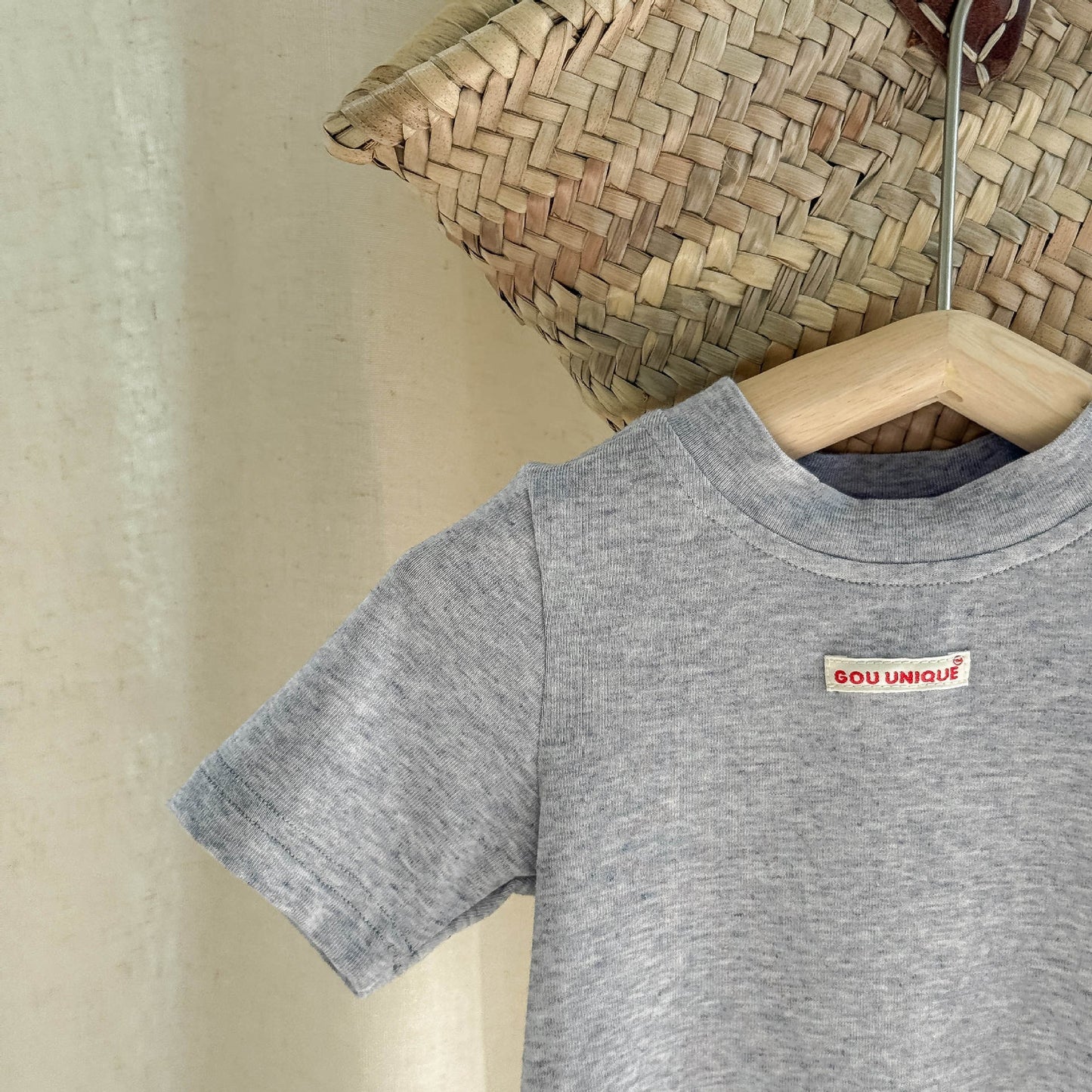 🅽🅴🆆 [3color / 80-130] 杢カラーシックサマーシャツ