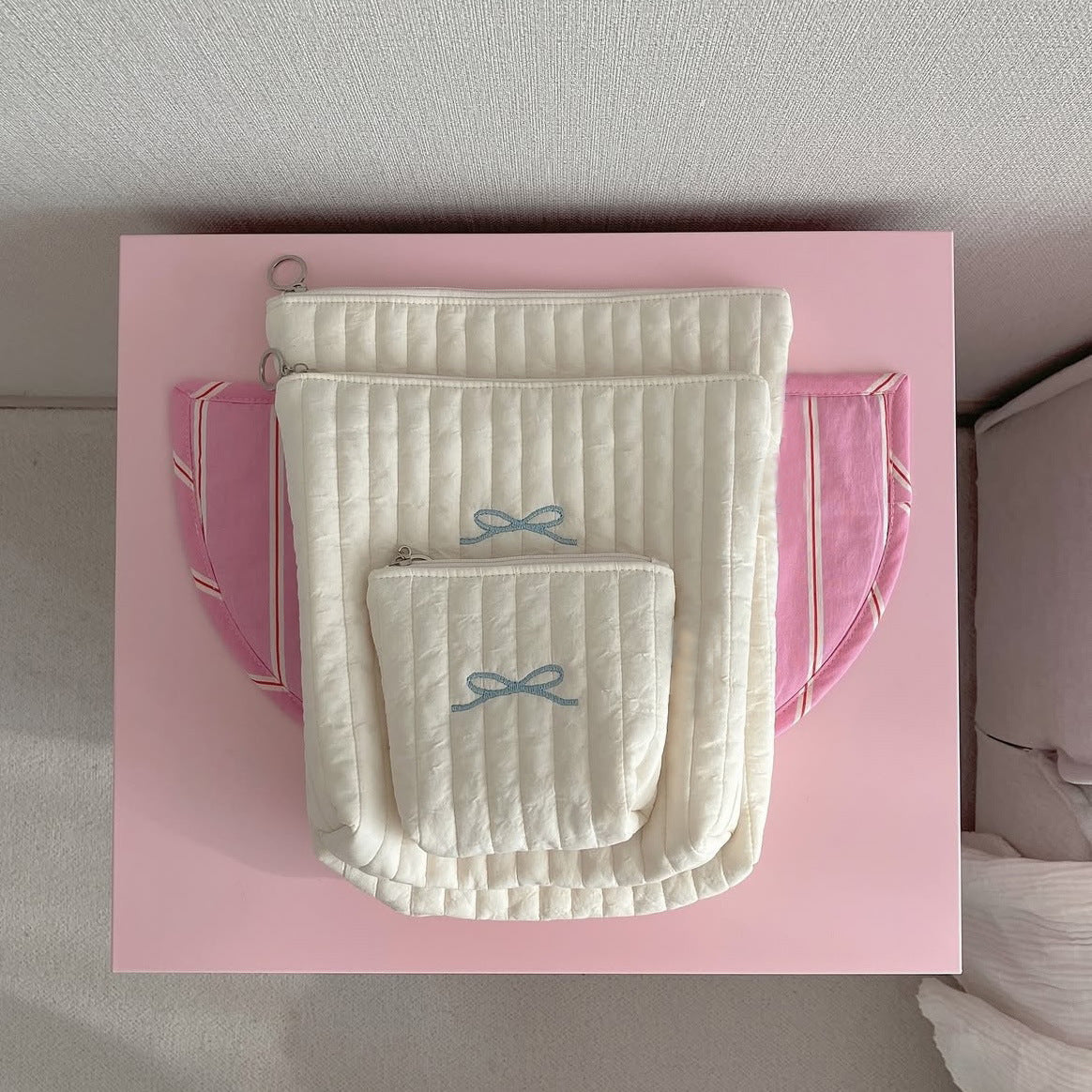 マルチベビーリボンポーチ3点セット