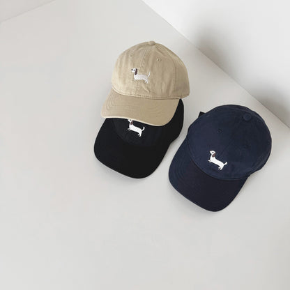 ダックス刺繍キッズキャップ(11color)