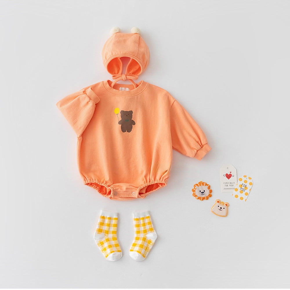 ポンポンべあロンパースセット(2color)