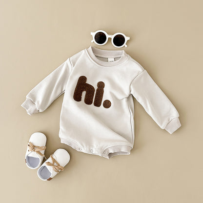 もこロゴスウェットロンパース