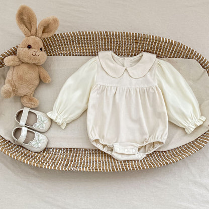 コーデュロイ切り替えロンパース(2color)