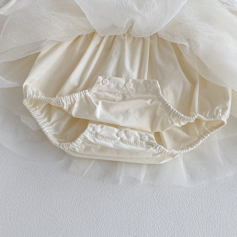 🅽🅴🆆 ヨーロピアンレースチュールロンパースセット