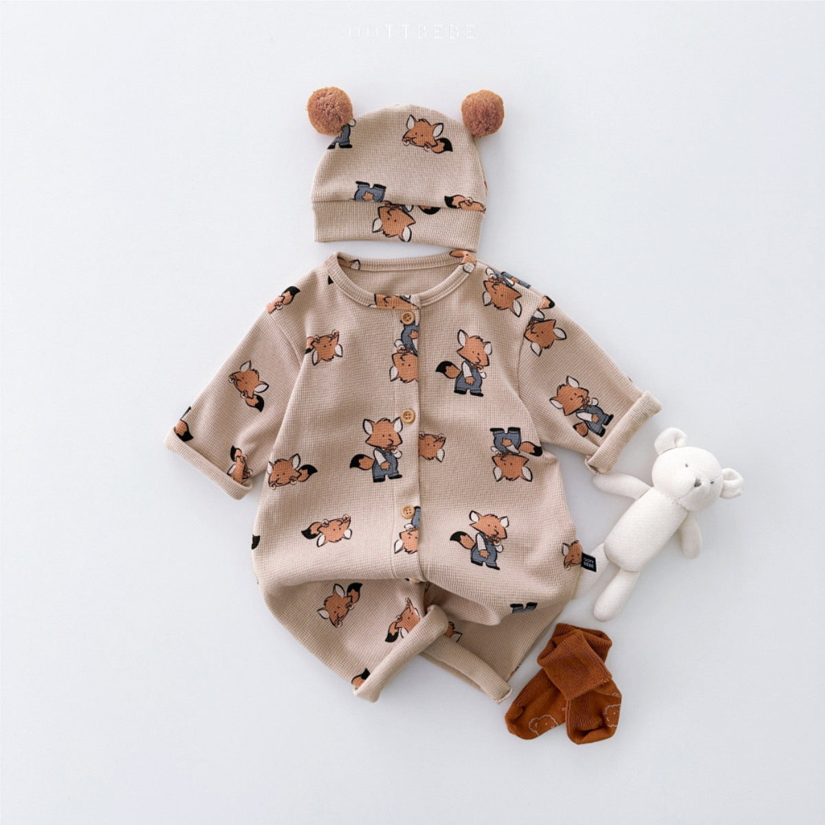 アニマルベビーワッフルセット(2color)