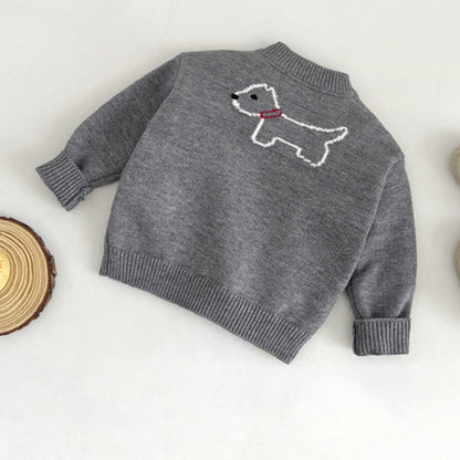 ドッグニットカーディガン