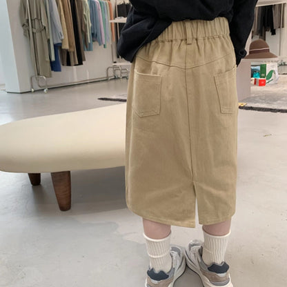 ミディアムデニムスカート(2color)