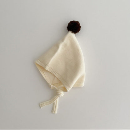 とんがりボンボンニットボンネット(10color)