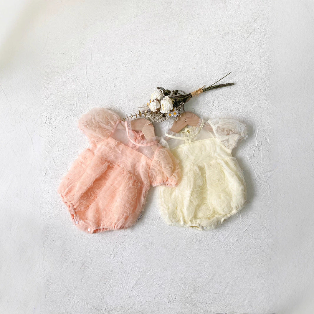 フラワーローズチュールワンピース(2color)