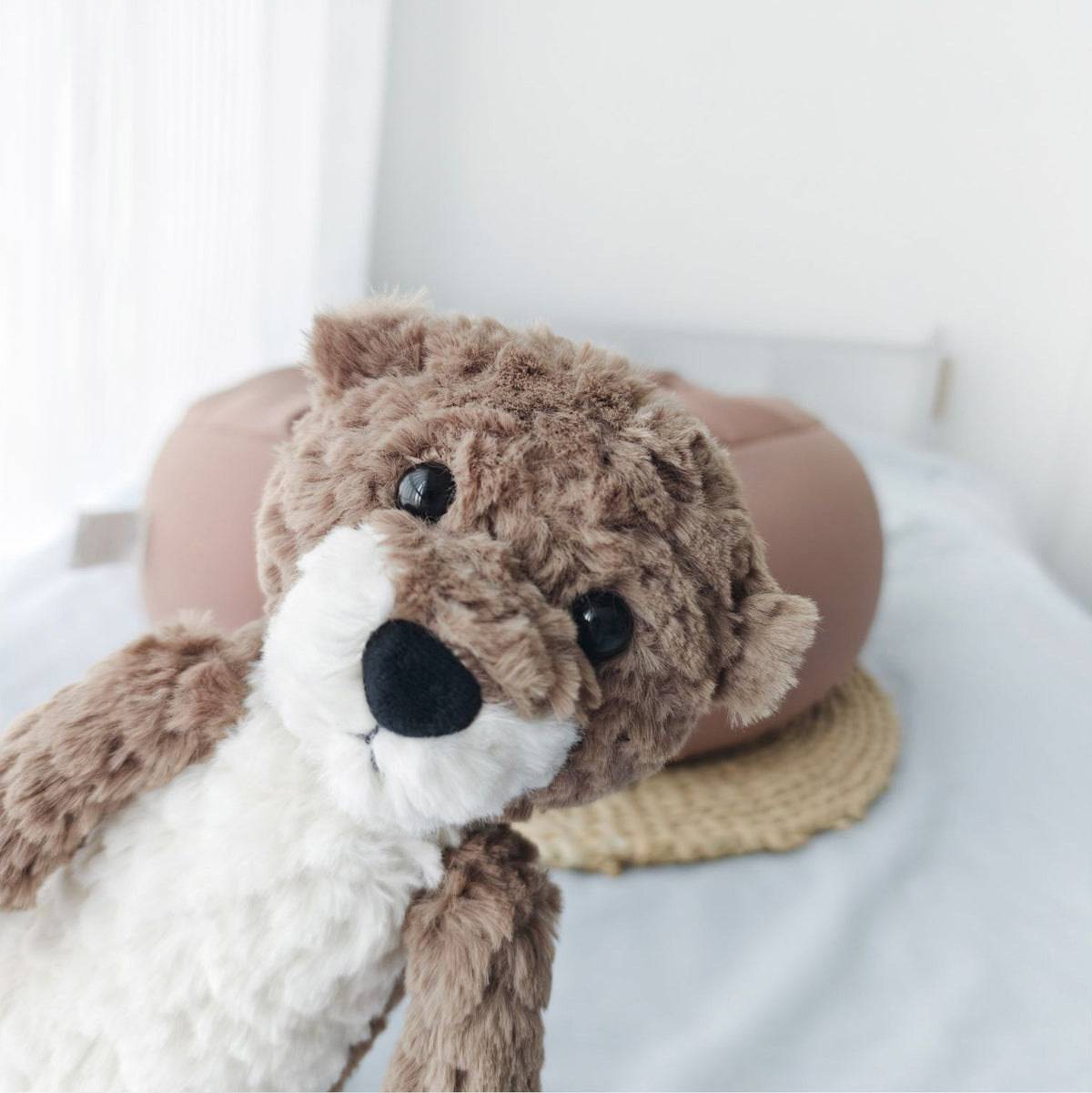 🅽🅴🆆 embossed otter stuffed toy