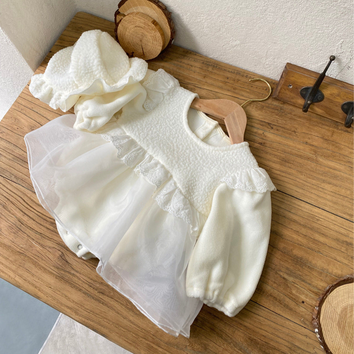 🅽🅴🆆 もこもこホワイトセレモニーベビーセット