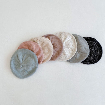 くすみニットベレー帽(7color)