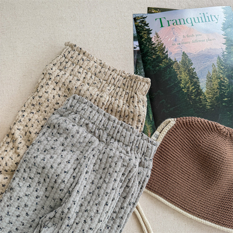 花柄ふんわりリブボトム(2color)