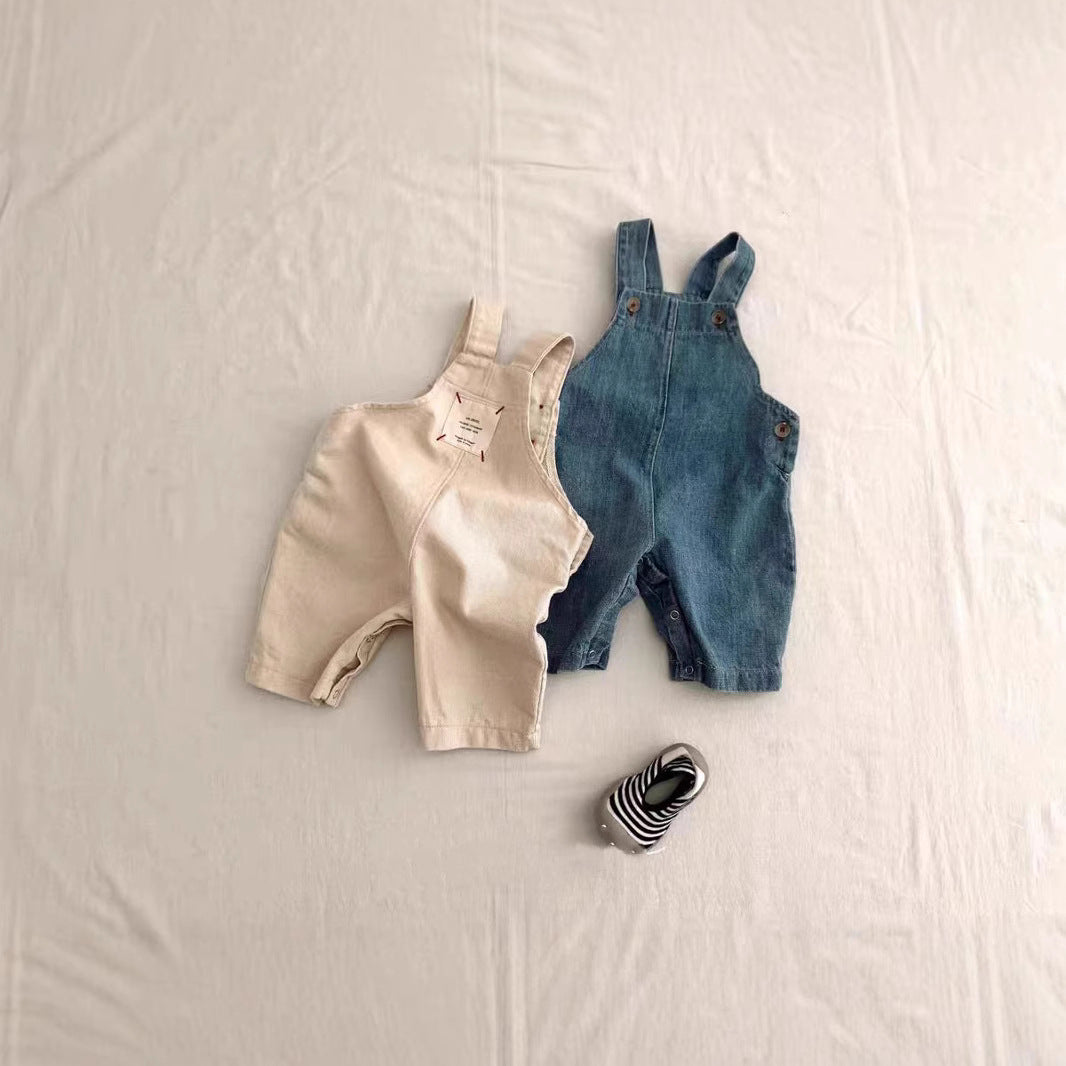 ワイドデニムサロペット(2color)