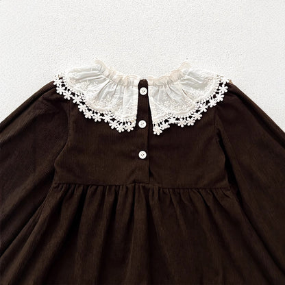 🅽🅴🆆 お花レース衿ナチュラルワンピース