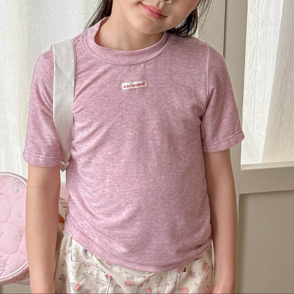 🅽🅴🆆 [3color / 80-130] 杢カラーシックサマーシャツ