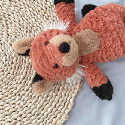 🅽🅴🆆 standing hair fox stuffed toy