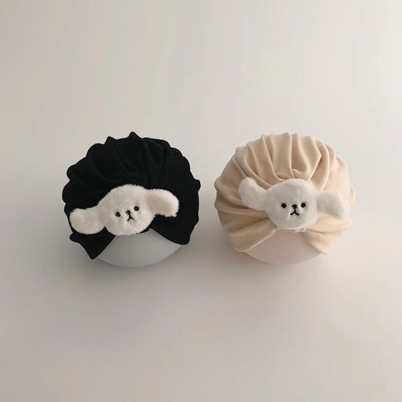 ぷっくりワンワンターバンキャップ(3color)