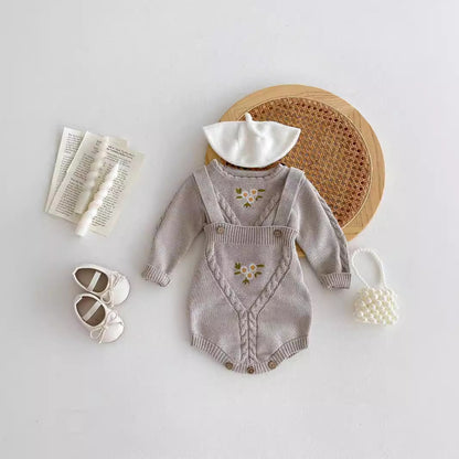 縄編みカントリーニットセットアップ