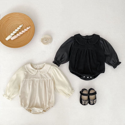 コーデュロイ切り替えロンパース(2color)