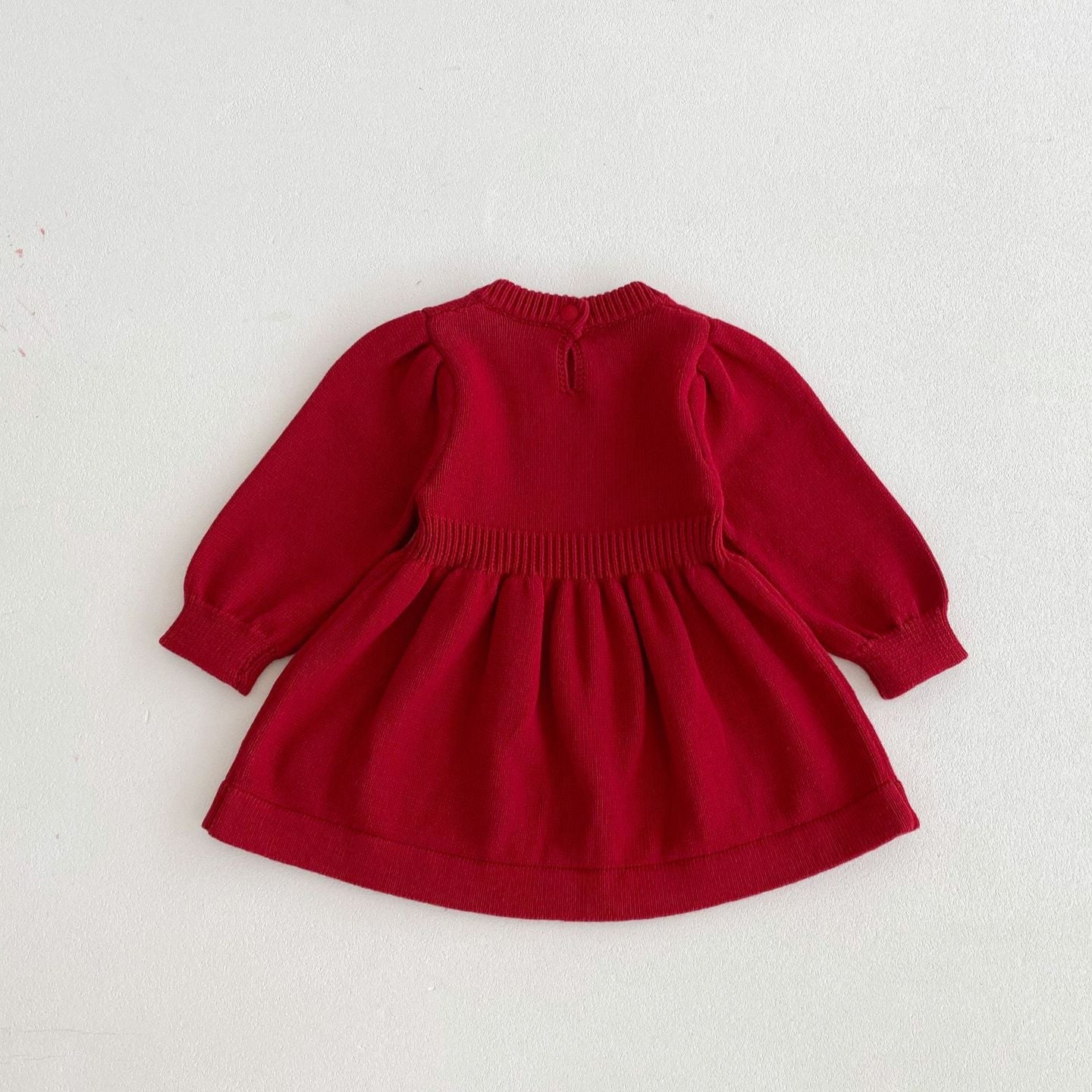 ブーケ刺繍ニットワンピース(2color)