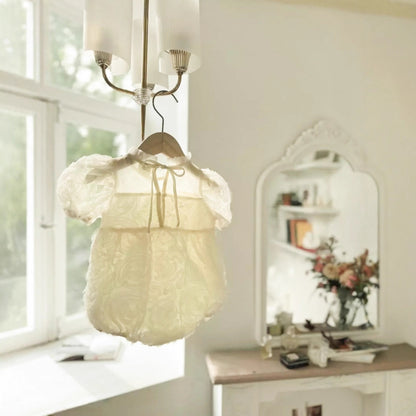 フラワーローズチュールワンピース(2color)