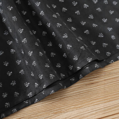 🅽🅴🆆 モノトーン小花柄ワンピース