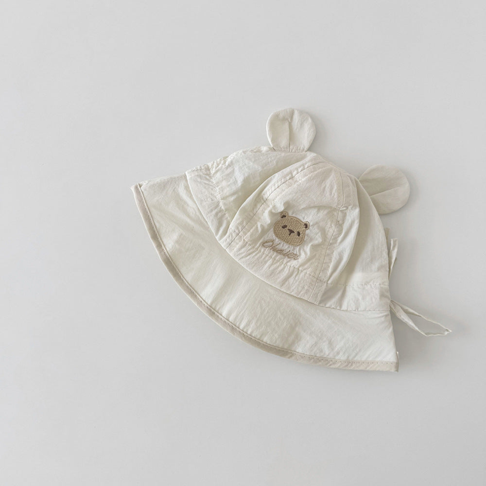 ベビークマ耳チューリップハット(3color)